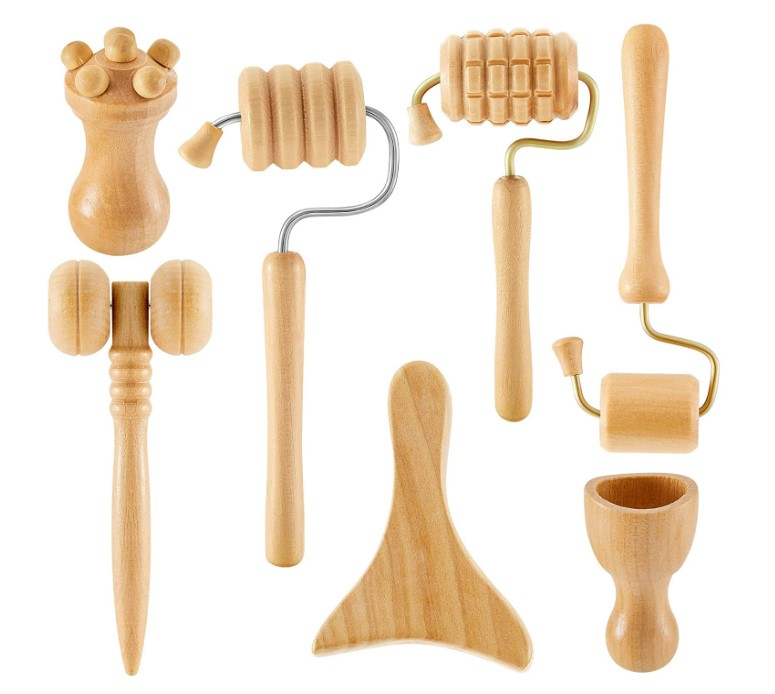 7 Pcs Wooden Face Massage Tool Set Wood Maderoterapia Kit Buy Facial