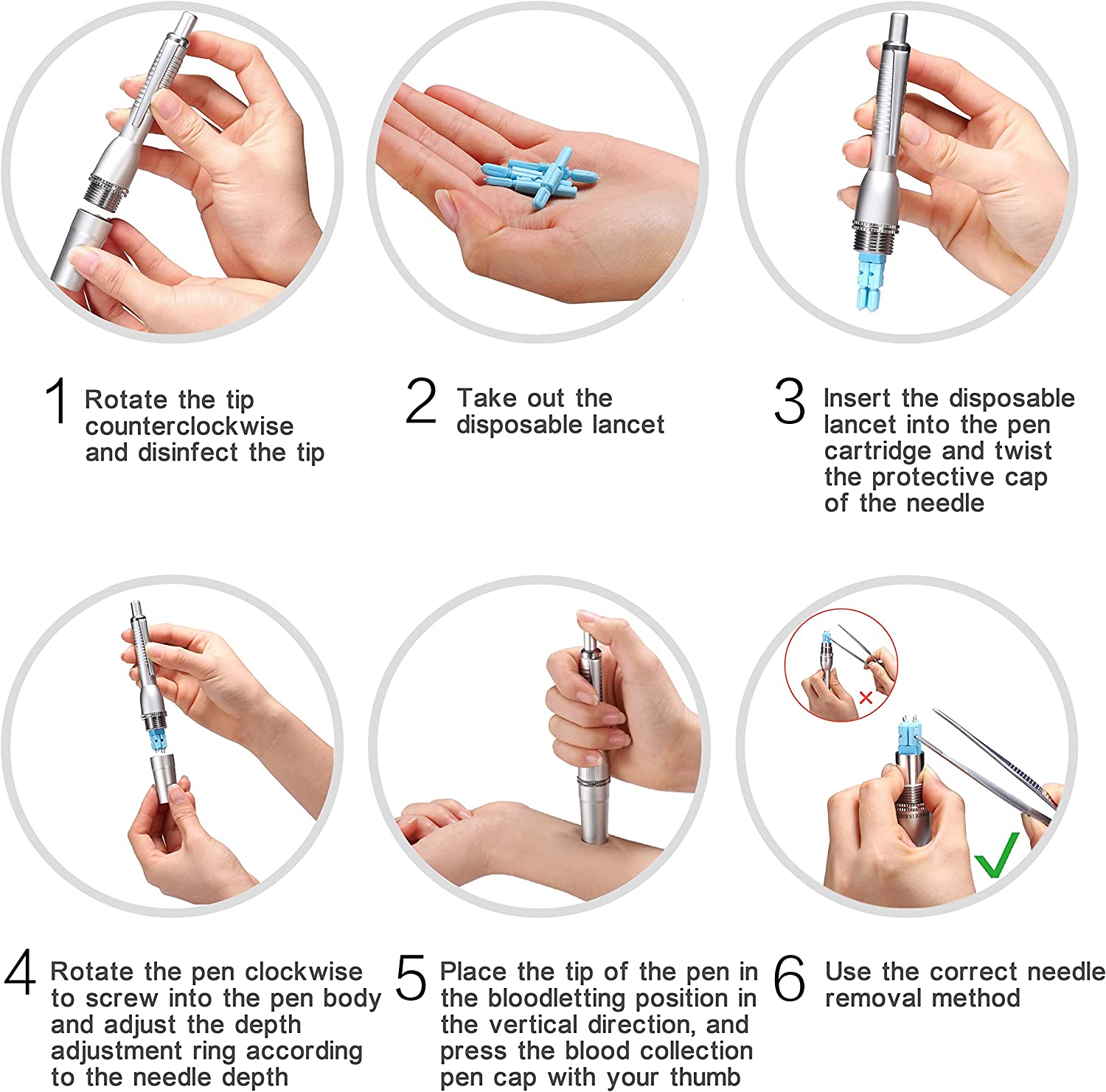 how to use lancet pen