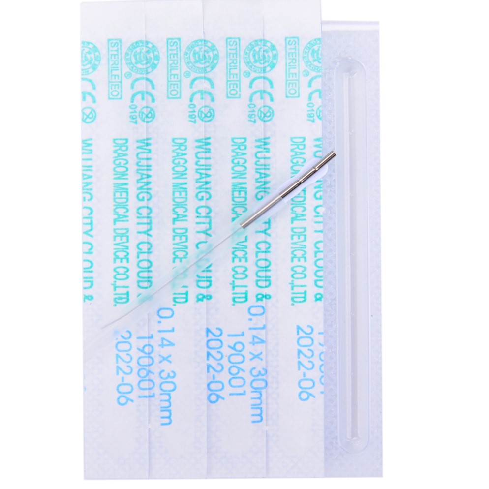 Stainless Steel Tube Handle Acupuncture Needles (One Needles With One Tube)