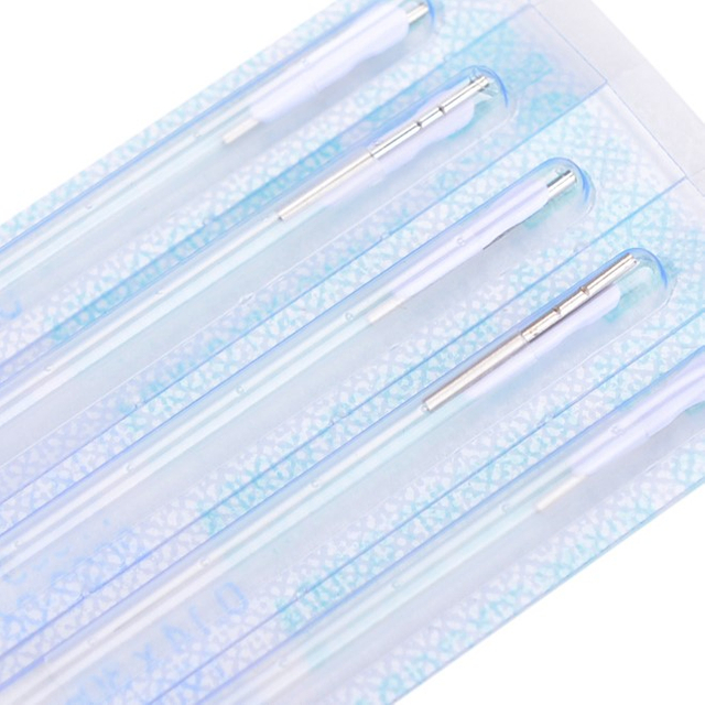 Stainless Steel Tube Handle Acupuncture Needles (One Needles With One Tube)