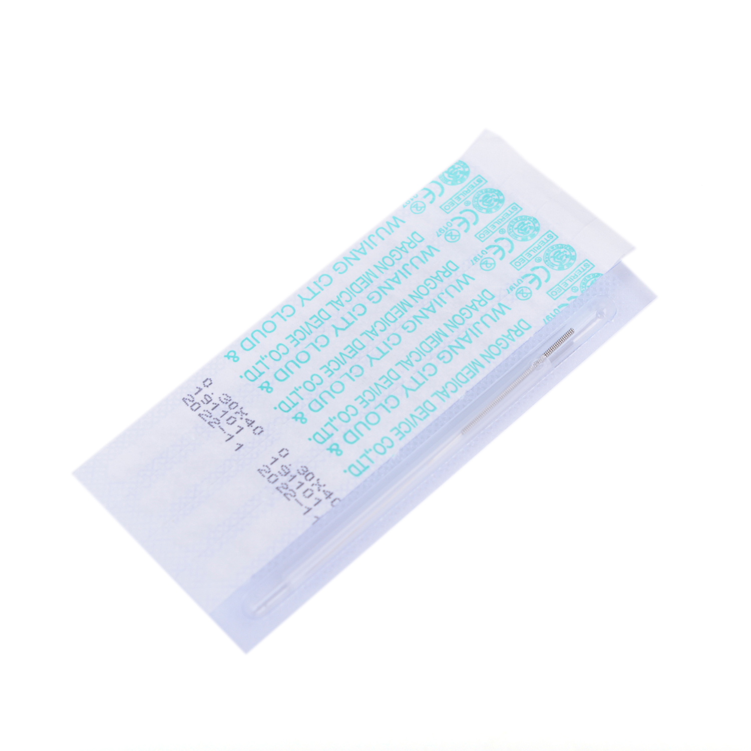 Korea Style Stainless Steel Wire Handle Acupuncture Needles (One Needle With One Guide tube)