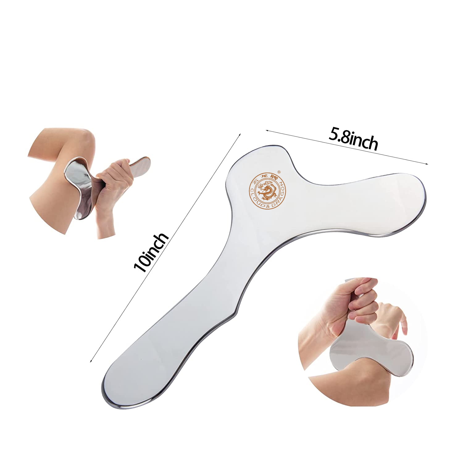 Medical Grade Stainless Steel GuaSha Board Physical Therapy Muscle Scraping Guasha Massage Scraper