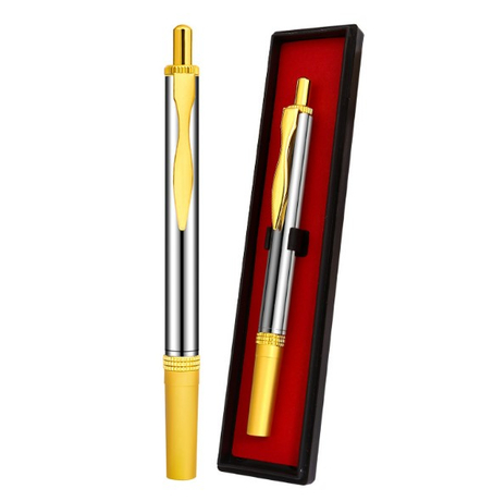 Painless Automatic Sterile Gold Plated Blood Lancet Pen 