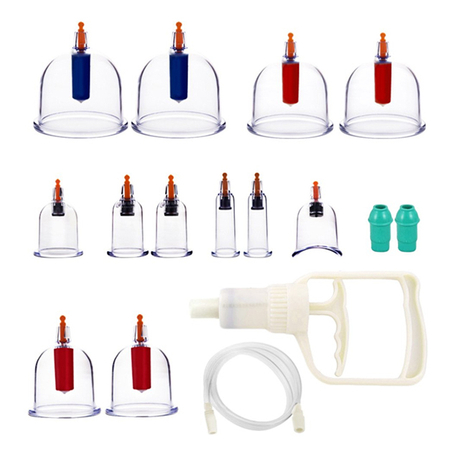 Cloud Dragon 12Cups/24Cups Plastic Cupping Therapy Cups Set With Vacuum Pump
