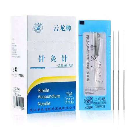 500 Pcs Korea Style Stainless Steel Wire Handle Acupuncture Needles (On Stock)