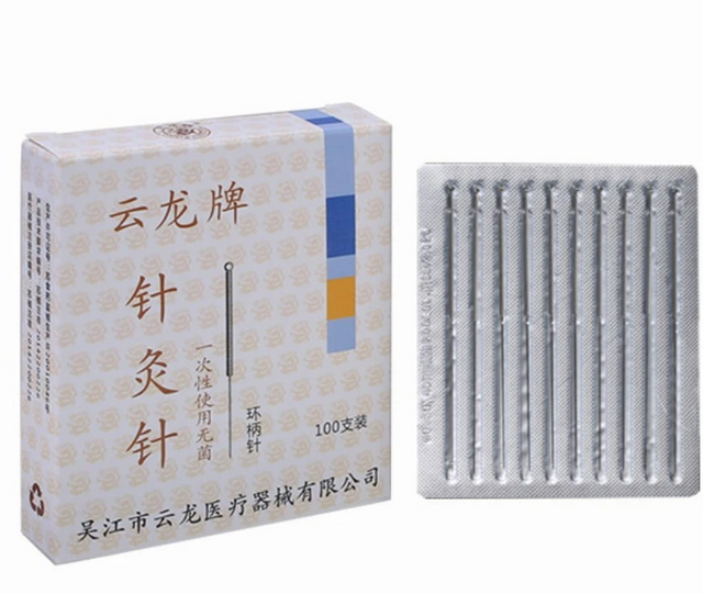 Stainless Steel Wire Handle Acupuncture Needles With Loop (aluminum Foil Packing)