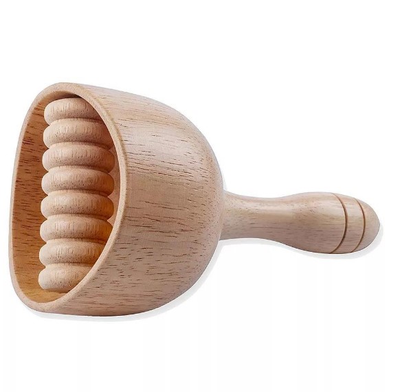 Newest Wood Therapy Massage Cups With Roller In Cup