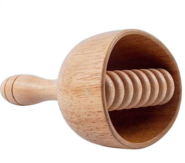 Newest Wood Therapy Massage Cups With Roller In Cup